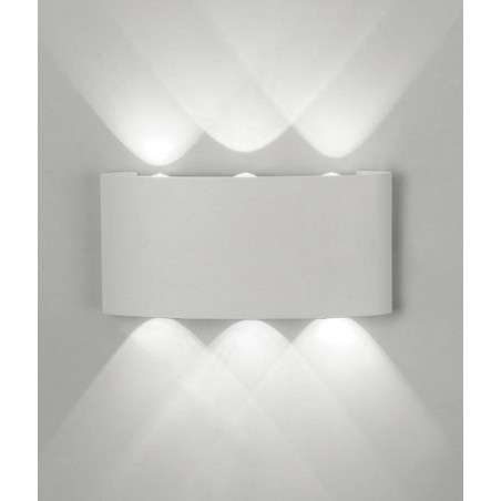 APLIQUE EXTERIOR  LED 8*1W 3000K BLANCO ARCS