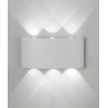 APLIQUE EXTERIOR  LED 8*1W 3000K BLANCO ARCS