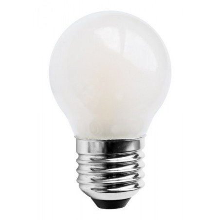 Bombilla led E27 opal esferica 6.5w 4000K 800Lm 360º