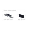 Aplique Baño TIWALL KIT Negro LED 12W 1200Lm 450mm 4K IP44