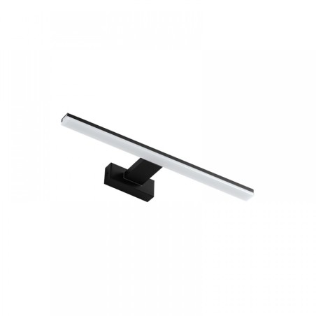 Aplique Baño TIWALL  Negro mate LED 12W 1200Lm 450mm 4K IP44