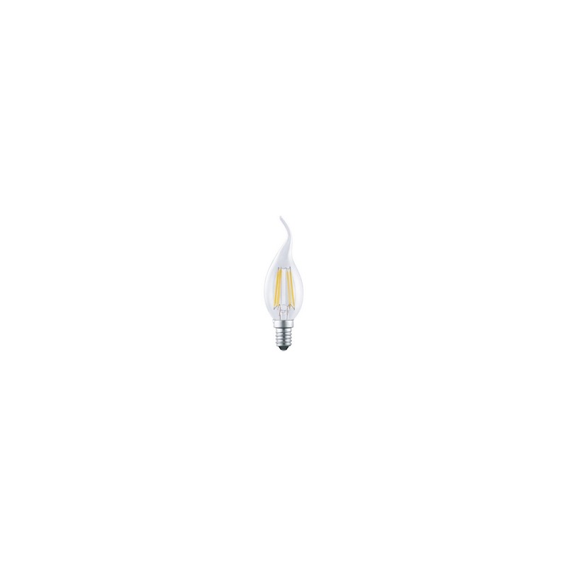 Bombilla LED, E14, Estándar, Blanco opalino, 2700K, 680 lm, Ø4,5cm