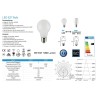 BOMBILLA LED ESTANDAR E27 9W 3000K 1055Lm 360º OPAL