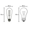 BOMBILLA LED VINTAGE ST64 E27 8W 800LM 2200K DIMABLE