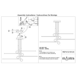 LAMPARA * CINTO*LED 42W - 3000K - CROMO LINEAL 4L