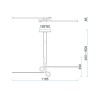 LAMPARA * CINTO* LED 24W - 3000K - CROMO LINEAL 2L