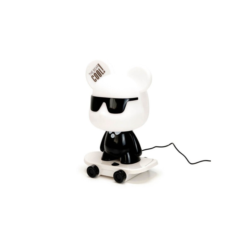 Lámpara de Sobremesa 1 x E14 Cute Pet Mouse Blanco + Negro