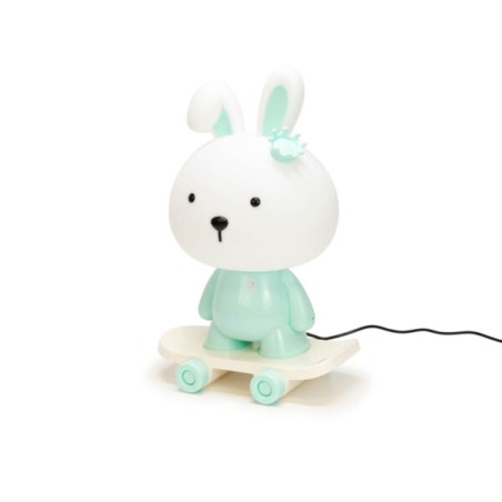 Lámpara de sobremesa 1xE14 Cute pet Rabbit  2 Azul