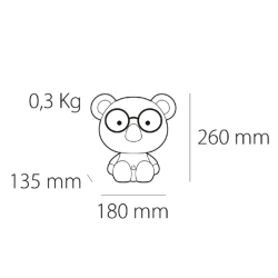 Lámpara de sobremesa 1xE14 Cute pet Chiken 1 amarillo