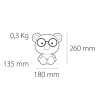 Lámpara de sobremesa 1xE14 Cute pet Chiken 1 amarillo