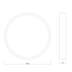 DOWNLIGHT LED REDONDO SUPERFICIE 30W 4000K SAONA
