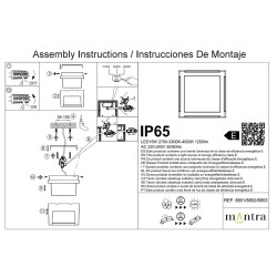 Plafón / aplique  exterior blanco led 15w CCT IP65