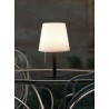 Lámpara de mesa exterior recargable BONDI negro LED IP44+RGB