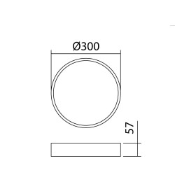 Plafón Celio 30 cm Blanco 4000K 3200Lm